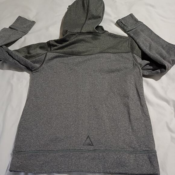 L.L.Bean Kids L 14-16 Hooded Sweatshirt Jacket Full-Zip Grey Front Pocket - Picture 8 of 13